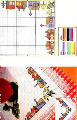 Crosstich pattern-Tovagliette all'americana