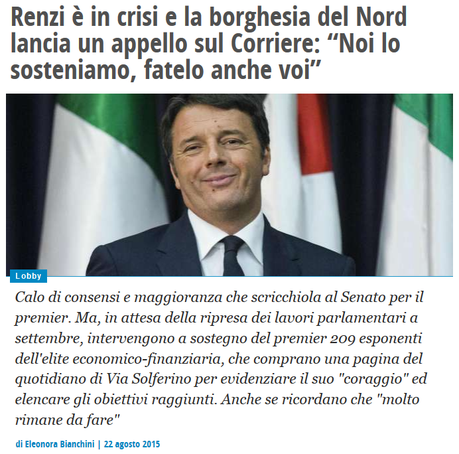 All'Unirenzità succede anche questo: si amplificano le marchette di un volantino a pagamento pro Renzi