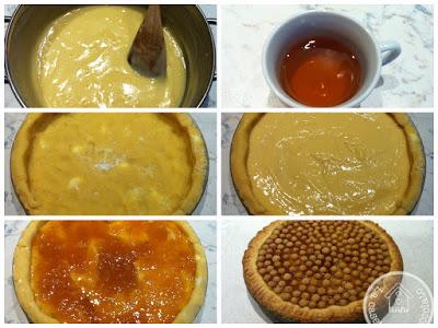 Crostata alla crema di amaretto con i fichi