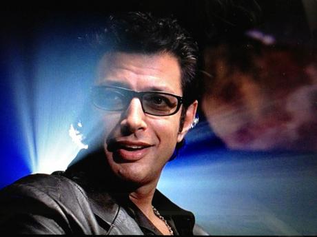 Il Dottor Ian Malcolm interpretato dall'attore Jeff Goldblum nel film Jurassic Park, 1993.