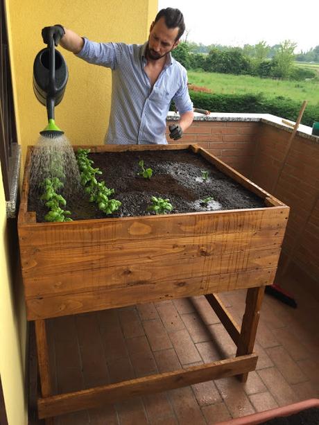 L' Orto Bio a km 0 sul balcone