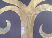 Lavoretti artistici bimbi: L’albero della vita glitter ispirato Gustav Klimt