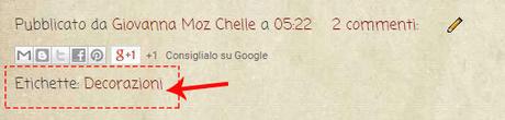 Come inserire le etichette nel post - Tutorial