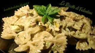 Farfalle Integrali alla Crema verde di Zucchine, Pistacchi e Basilico