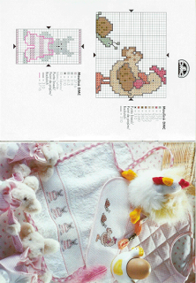 Tanti schemi per bavaglini a puntocroce