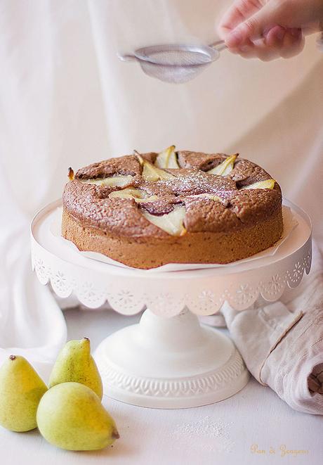 torta con caffè d'orzo senza uova e senza burro