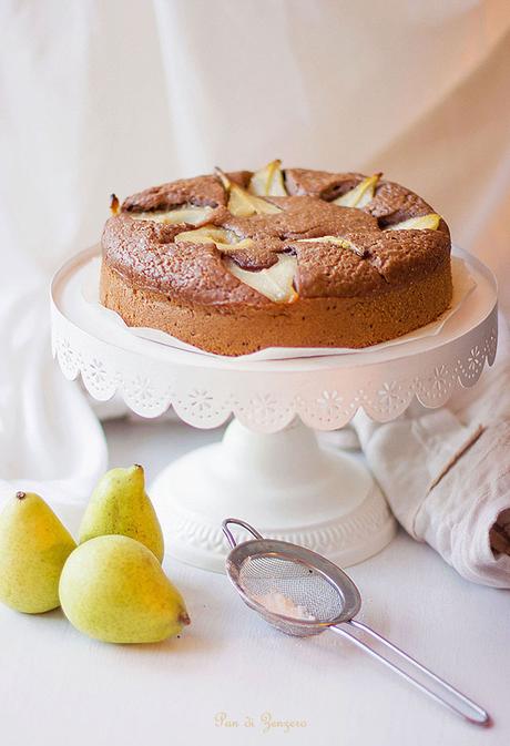 Torta orzo e pere vegan