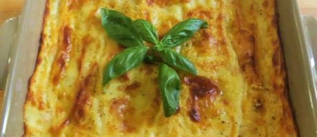 Lasagne ai formaggi e basilico