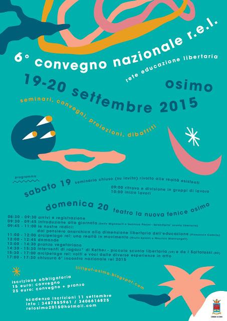 Osimo, 6° convegno nazionale delle scuole libertarie