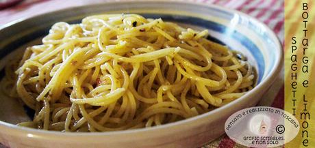 Spaghettini piccanti con bottarga e limone