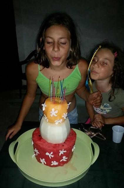 I 10 anni della mia principessa!! Torta mare e torta frutta