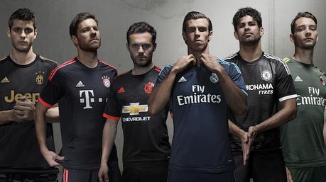 Manchester United, Real, Bayern e Chelsea: la terza maglia 2015-2016