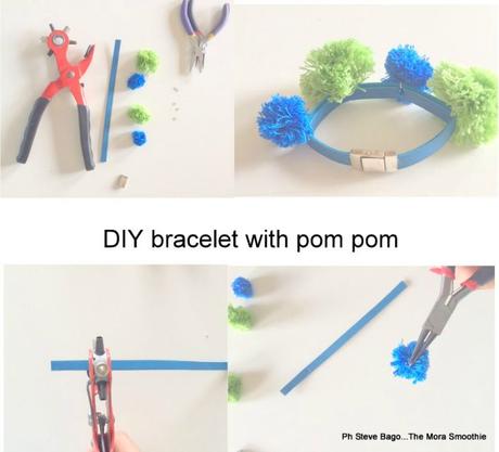 DIY bracelet, fai da te bracciale, pom pom, fashionblog, fashionblogger, italian blogger, blogger, themorasmoothie, paola buonacara, video , bracelet, youtube, do it ypur self, tutorial, tutorial bracelet, diy fashion, 