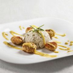 |⇨ Bocconcini di pollo al curry e frutti tropicali, servito con risotto alle erbe aromatiche
