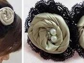 Cerchietto rose stoffa pizzo Video tutorial