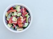 Insalata pomodoro avocado cetriolo Tomato cucumber salad