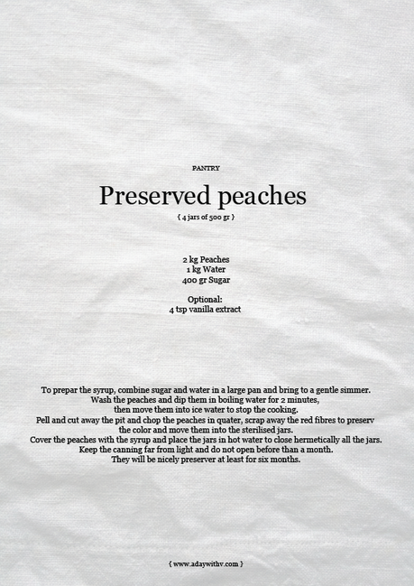 Pesche sciroppate // Preserved Peaches