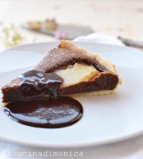 Flan di pere e cioccolato