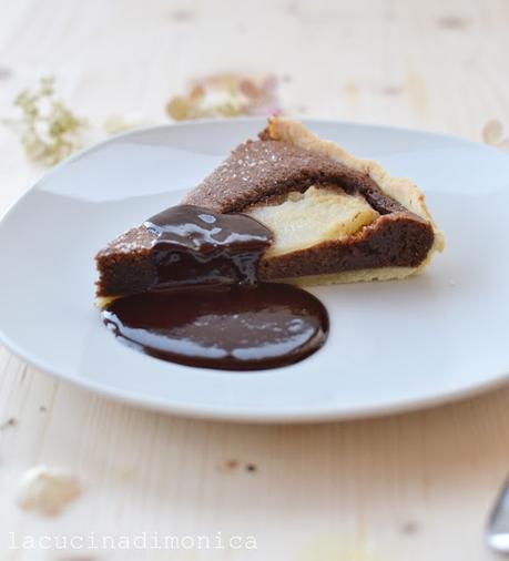 Flan di pere e cioccolato