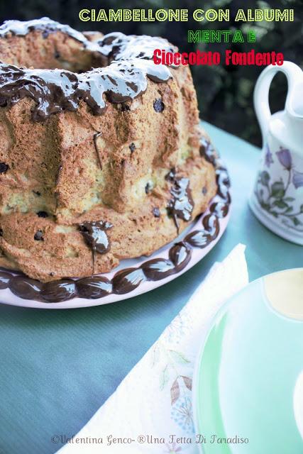 Ciambellone Con Albumi, Menta E Cioccolato Fondente