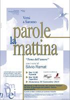 Amore e Poesia - Parole la Mattina con i versi di Silvio Ramat il 20 settembre 2015 a Saronno