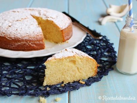 Torta al latte di cocco soffice