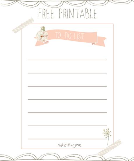 To - do list { Free printable }