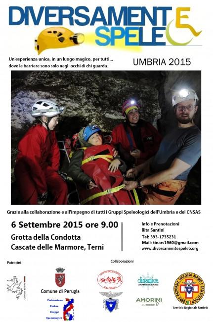 Diversamente Speleo Umbria 2015 – Grotta della Condotta, Cascata delle Marmore TR