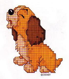 Schemi Disney cross stich- Lilli e il vagabondo