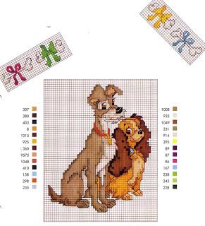 Schemi Disney cross stich- Lilli e il vagabondo
