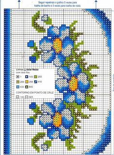 Schemi punto croce - asciugamani bagno