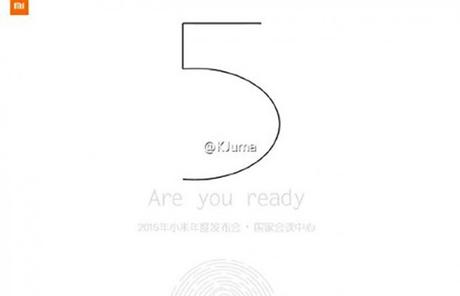 Xiaomi Mi5: trapela la prima immagine teaser dello smartphone