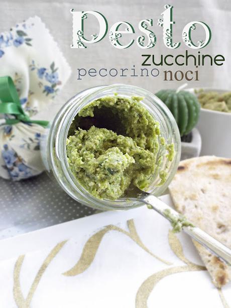 Pesto di zucchine, pecorino e noci