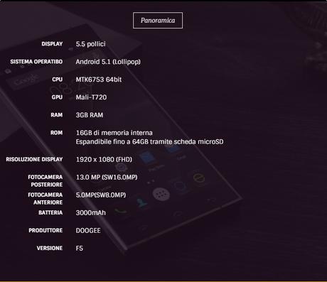 DOOGE F5 4G in pre-ordine su GearBest