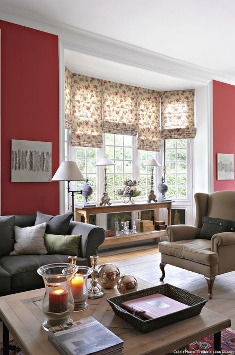 Maison lilloise salon rouge