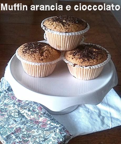 Muffin arancia e cioccolato!!