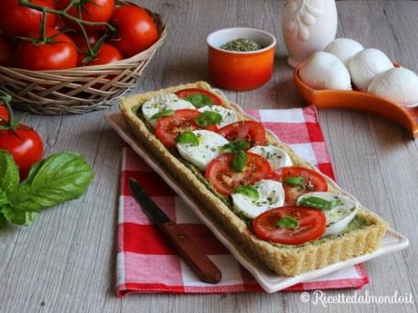 Crostata caprese senza cottura