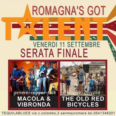 Venerdi' 11 settembre 2015, ultima sfida del Romagna`s Got Talent: Macola & Vibronda' VS 'The Old Red Bicycles'.