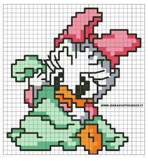 Disney baby cross stitch- Paperino,Topolino, Minnie, Pluto