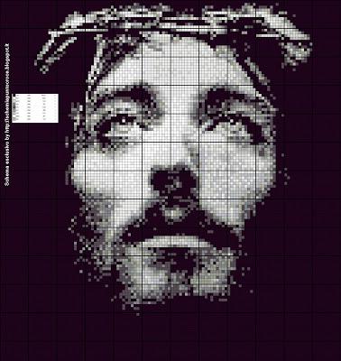 Schema ricamo - Gesu' incoronato di spine