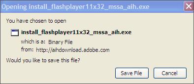 Guida di Flash Player/ Problemi di installazione | Flash Player | Windows