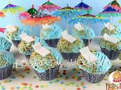 Tutorial dolcidee.it: cupcakes estivi mare, sabbia, lettini ombrelloni