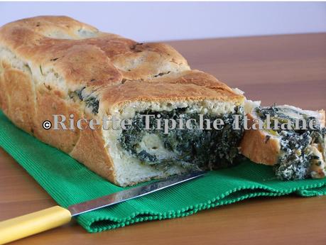 Plumcake salato con ricotta e spinaci