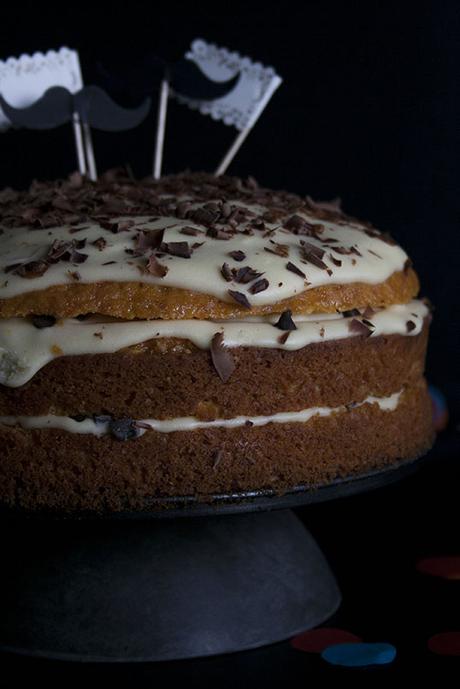 Torta alle carote con crema al mascarpone