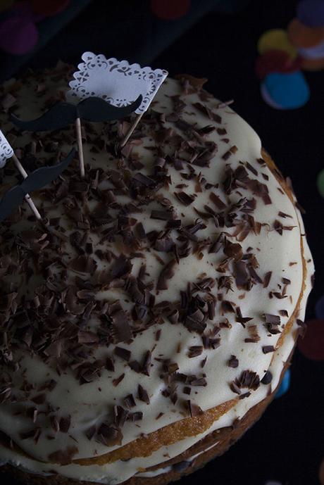 Torta alle carote con crema al mascarpone