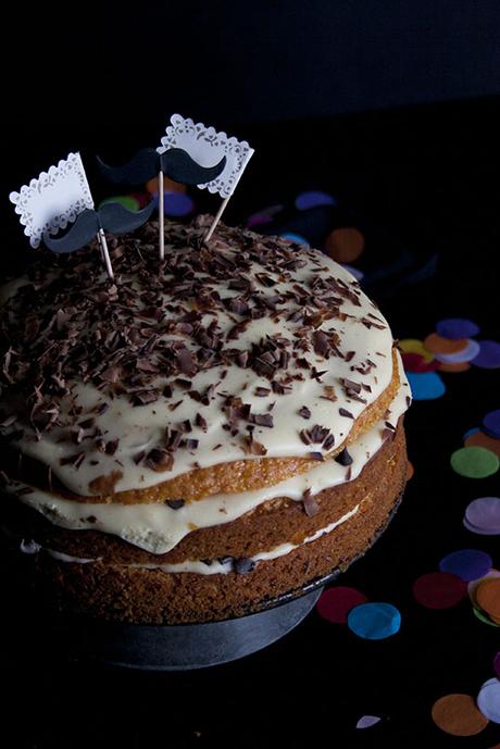 Torta alle carote con crema al mascarpone