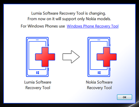 Lumia Software Recovery Tool diventa Nokia Software Recovery Tool v6.0.1