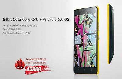 Lenovo K3 Note: il Phablet Android in stile Lumia Octa Core 64bit, dual sim 5.5 pollici full HD 13 Mpx a soli 139 euro