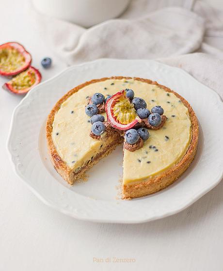 crostata passion fruit e cocco