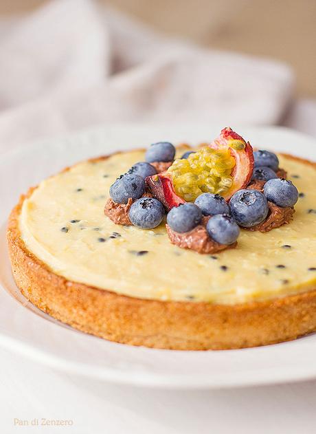 crostata al frutto della passione e cocco